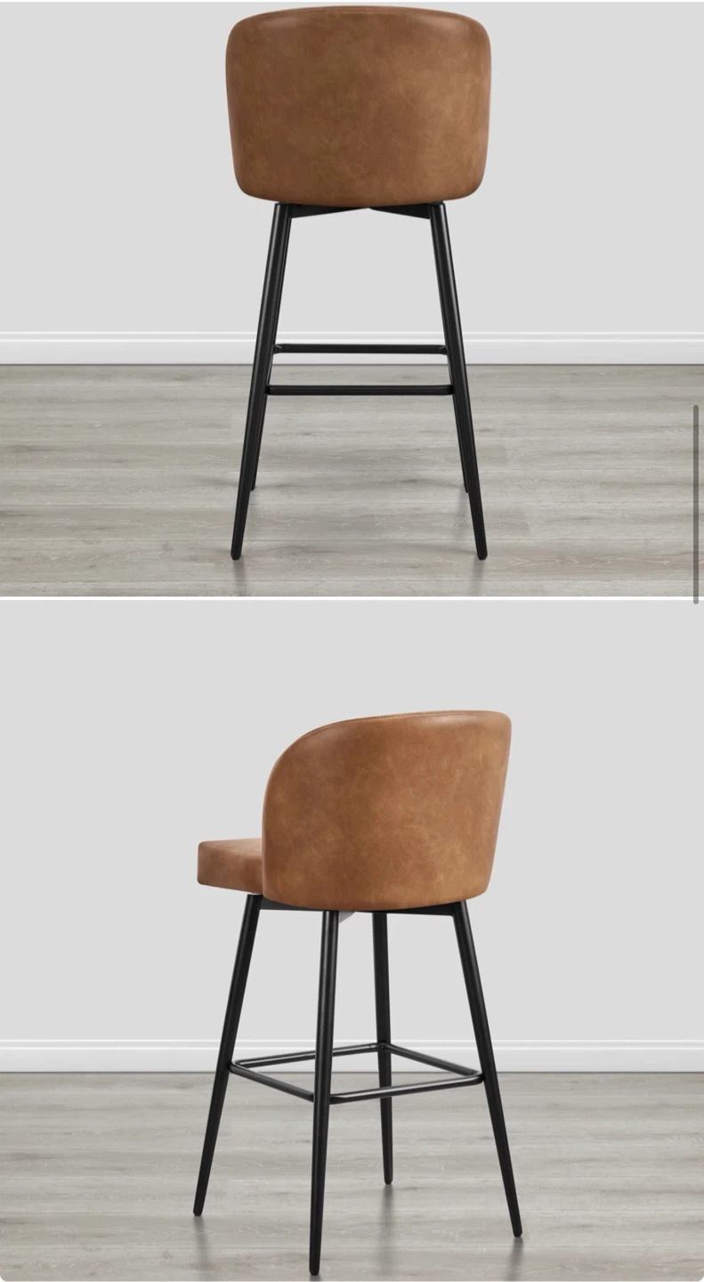 Benedict brown Swivel Counter & Bar Stool (Set of 2) - photo 2