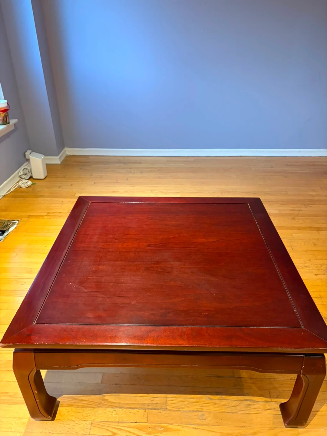 Dark Wood Square Coffee Table - photo 2