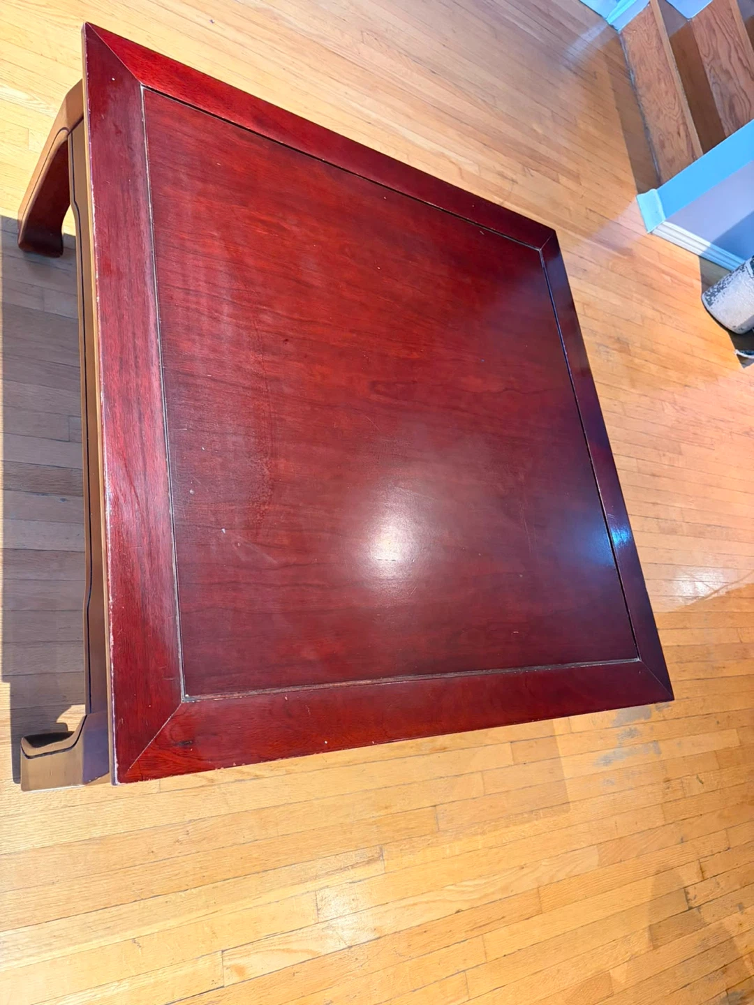 Dark Wood Square Coffee Table - photo 5