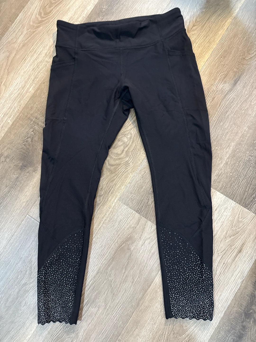 Black Lululemon Athletic Leggings with Pockets
