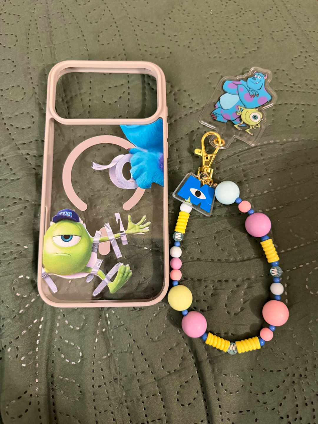 Monsters Inc. iphone 17 pro max Phone Case with Charm Strap