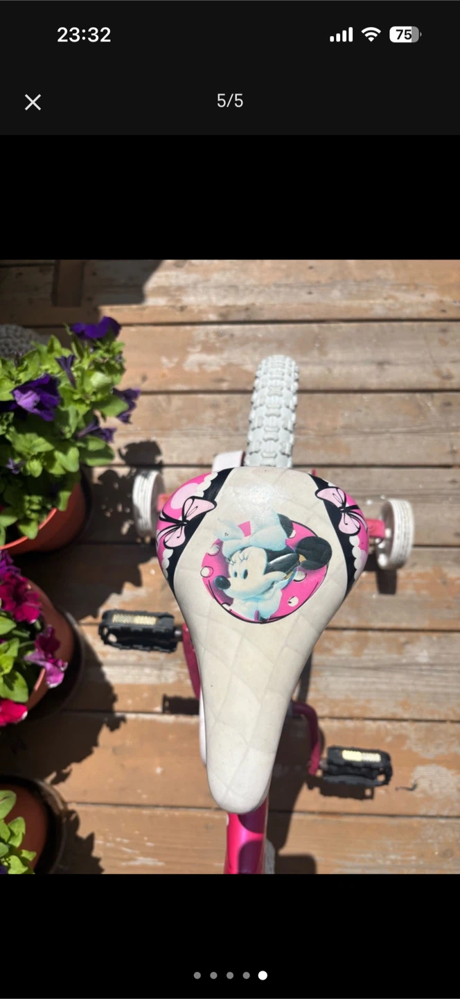 Kids Pink Minnie Mouse Bike - photo 5