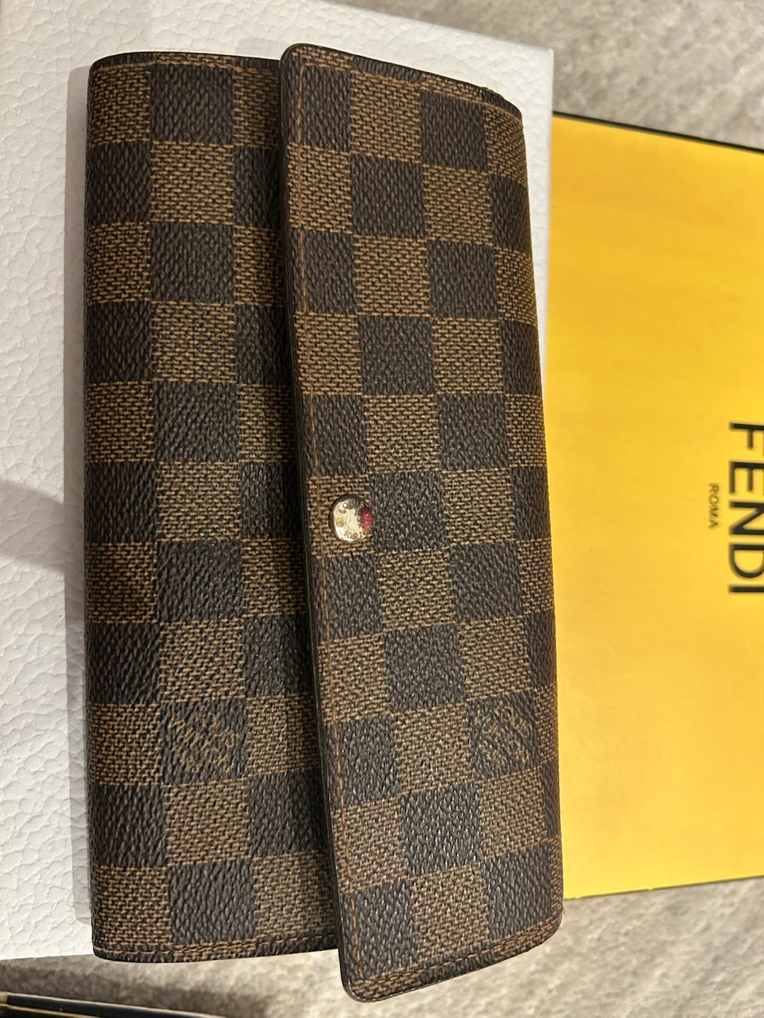 Louis Vuitton Damier Ebene Long Wallet