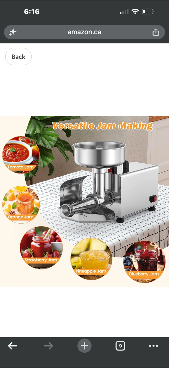 Versatile tomato press