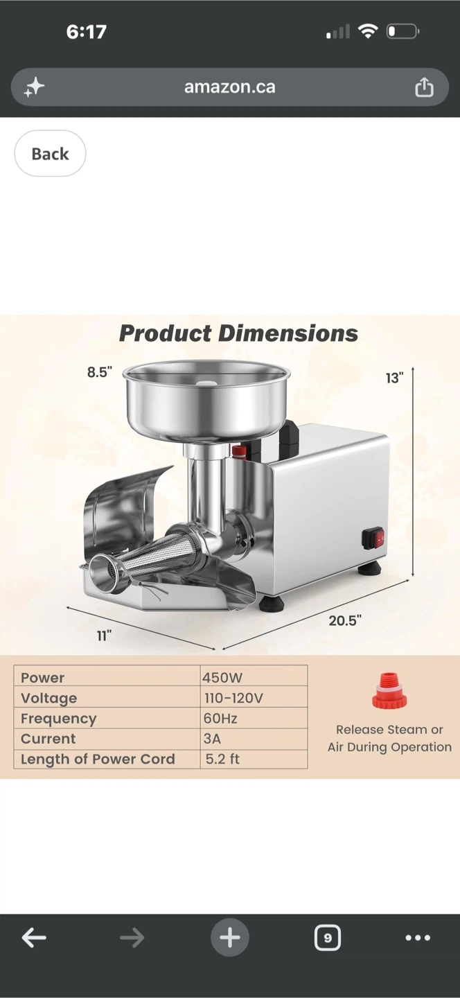 Versatile tomato press - photo 4