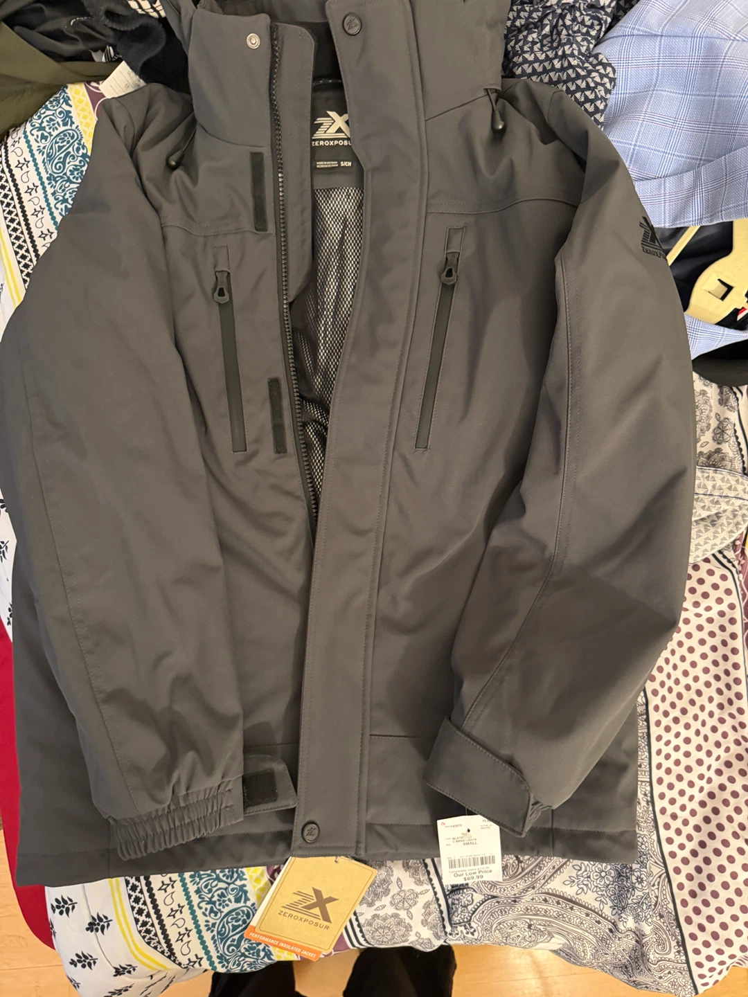 ZeroXposur Men's Jacket - Gray, Size S/CH