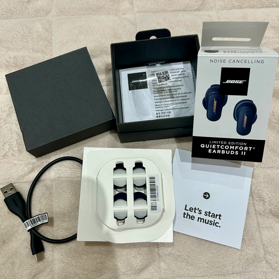 Bose Noise Cancelling QuietComfort® Earbuds II, MIDNIGHT BLUE