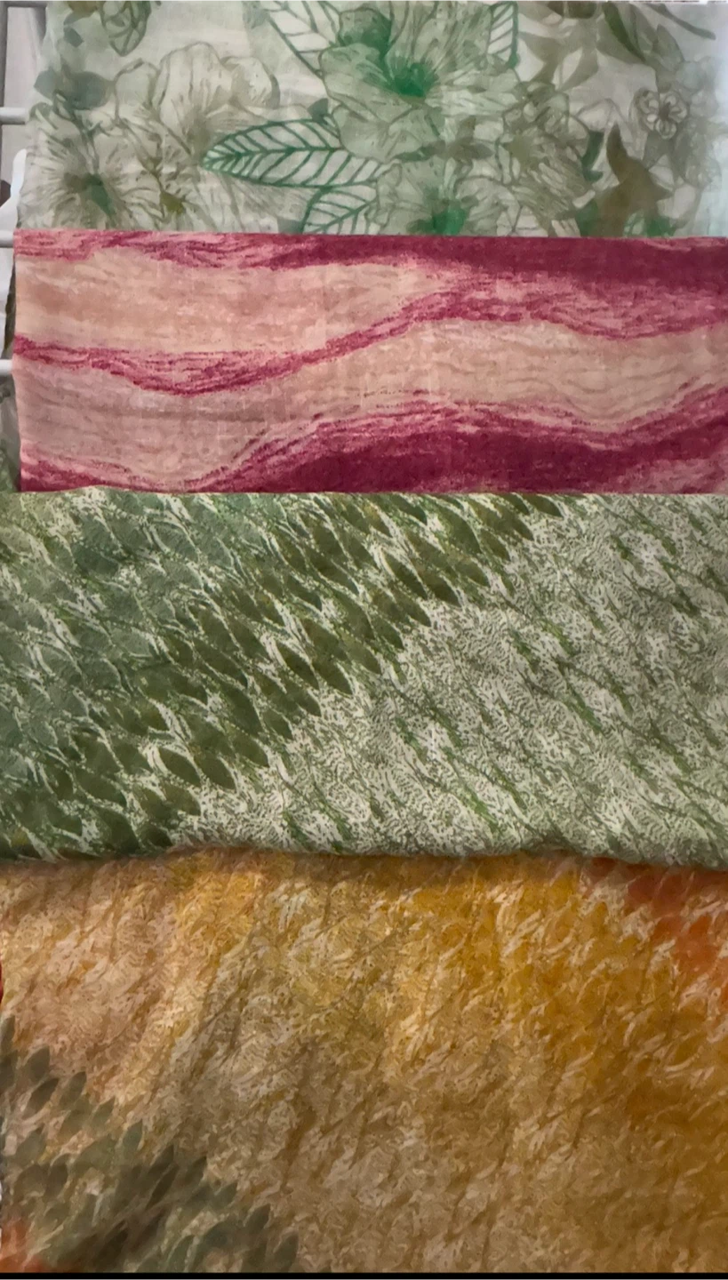 Collection of patterned scarves