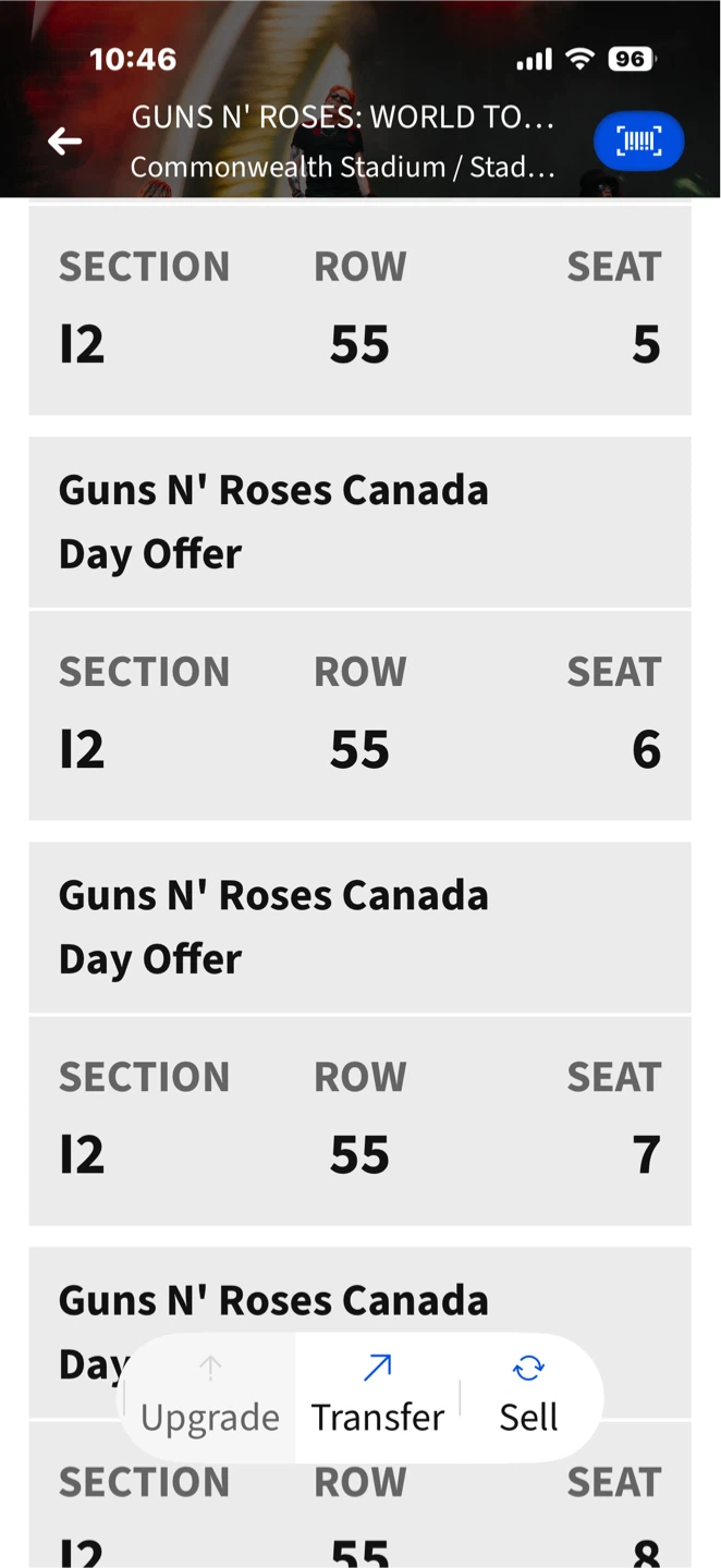 Guns and Roses tix