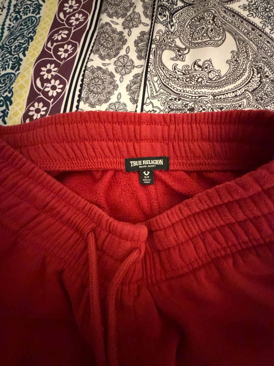 True Religion Red Sweatpants