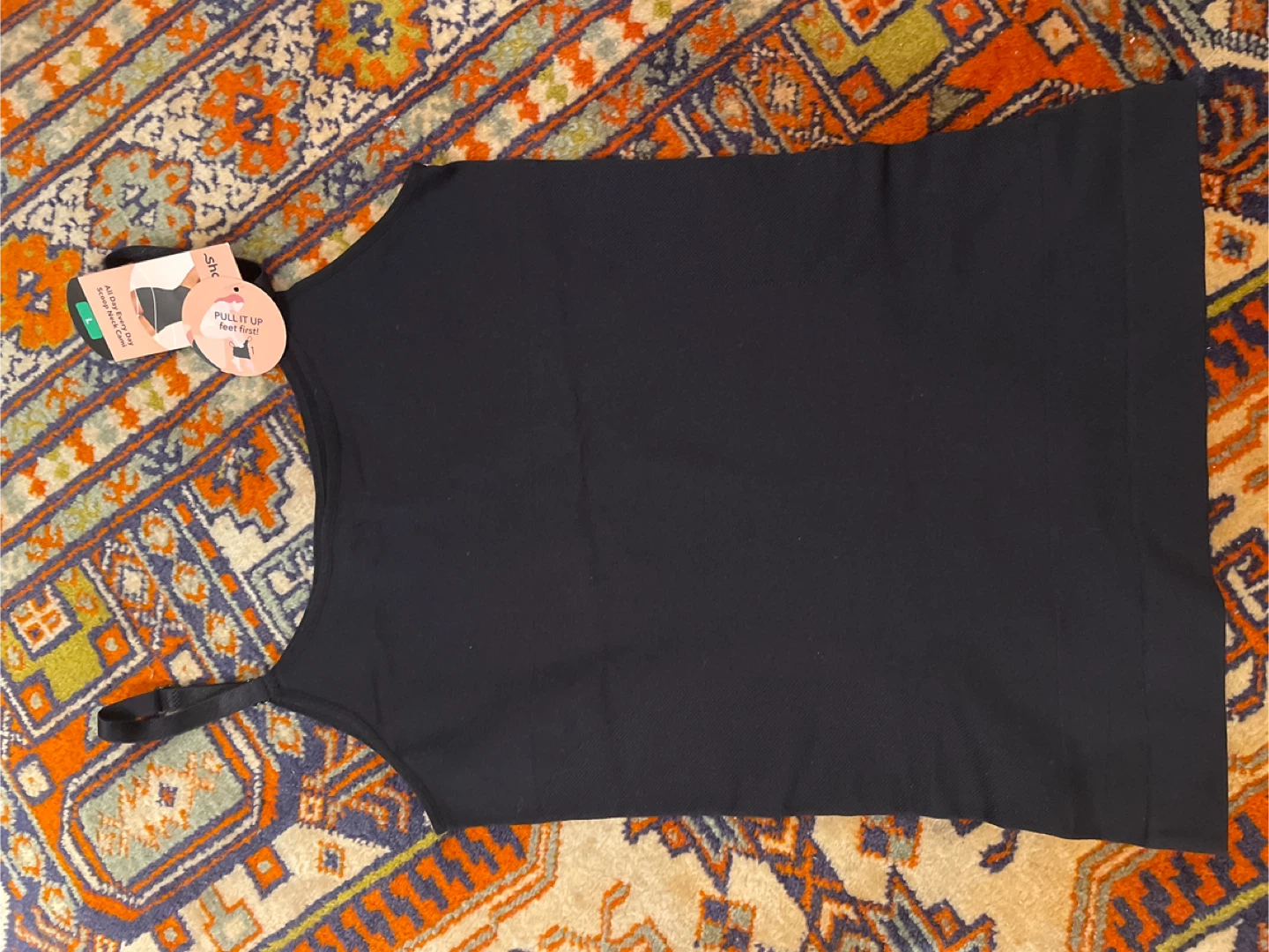 Shapermint All Day Every Day Scoop Neck Cami - Black L