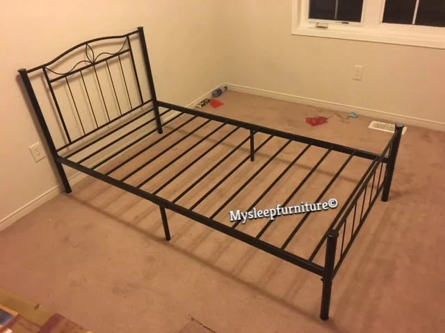 Twin Size Black Metal Bed Frame — Like New