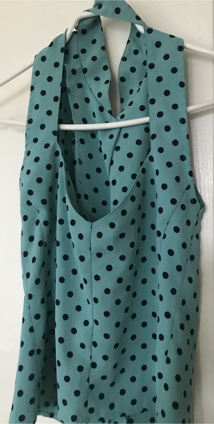 Set of Polka dot wrap skirt & it’s matching top - photo 3