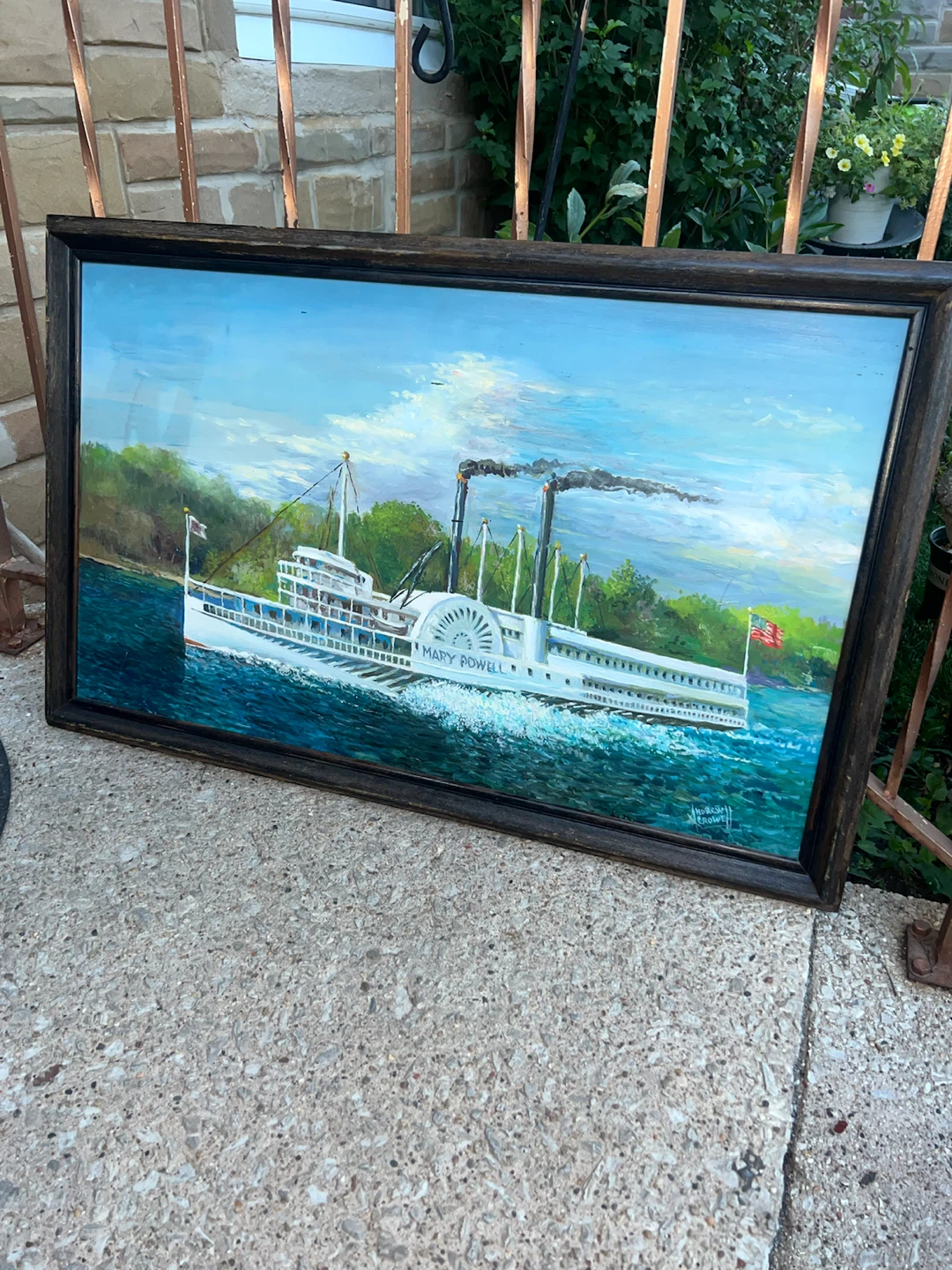 Mary Powell Steamboat Painting