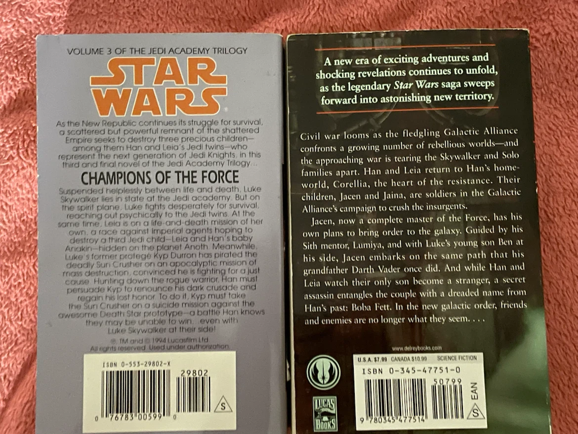Vintage Star Wars Books: Champions of the Force & Bloodlines - photo 5