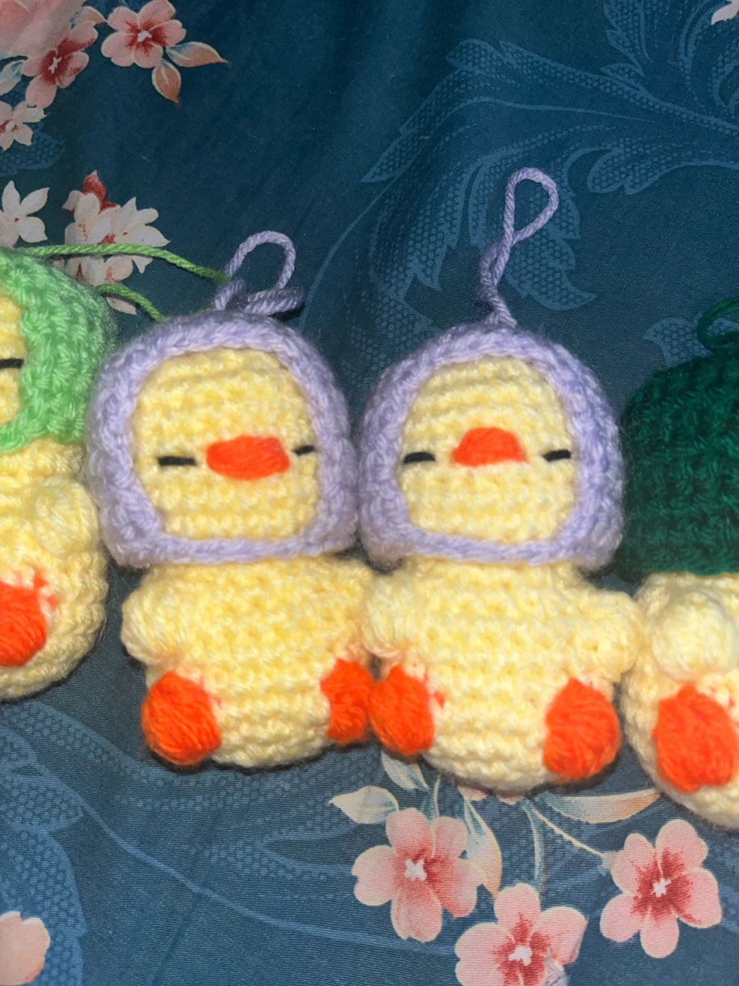 Crocheted Duck keychain - photo 3