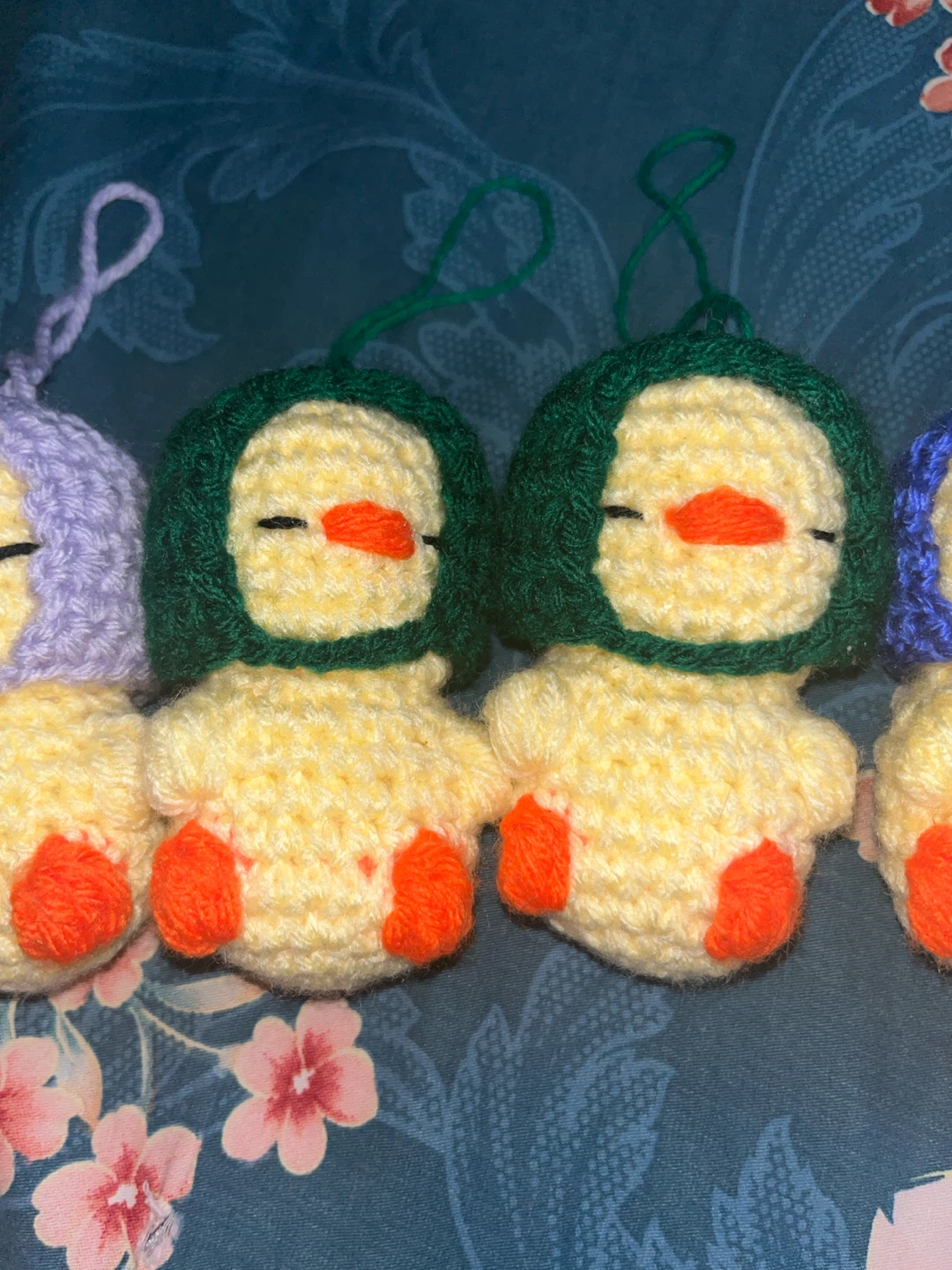 Crocheted Duck keychain - photo 4