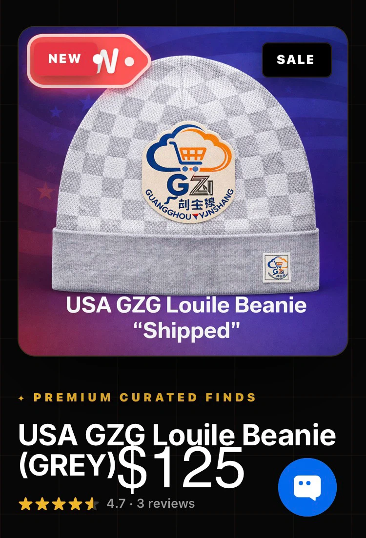 USA GZG Louile Beanie (Grey)