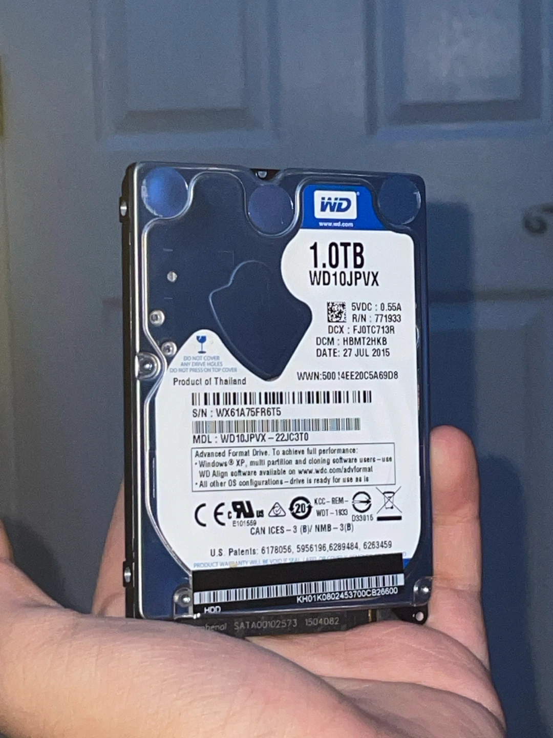 WD 1TB Internal Hard Drive