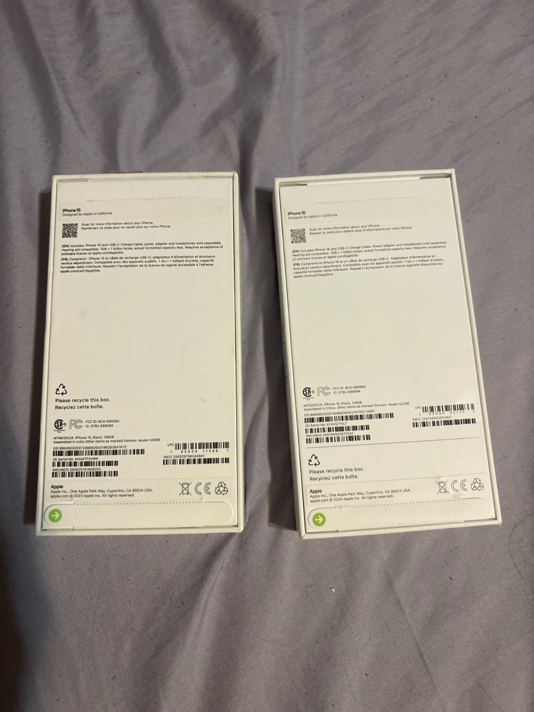Empty Apple iPhone 15 and iPhone 16 Boxes - photo 2