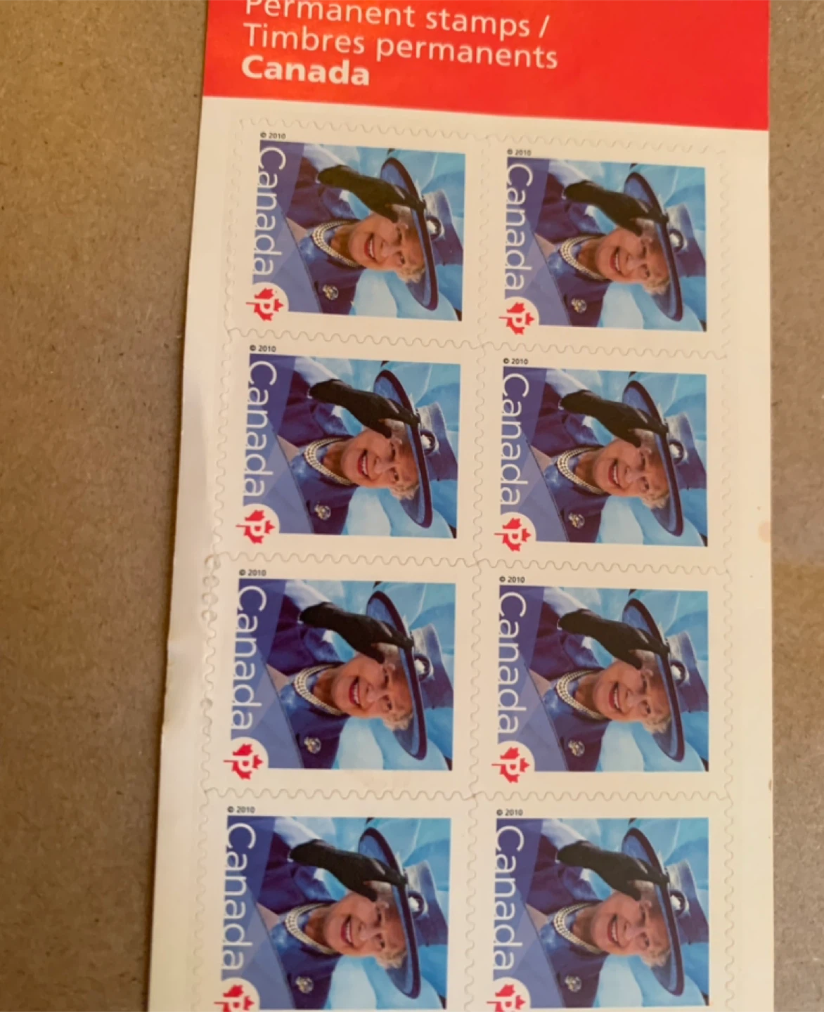 $150 for (8) Queen Elizabeth II Canada Permanent Stamps