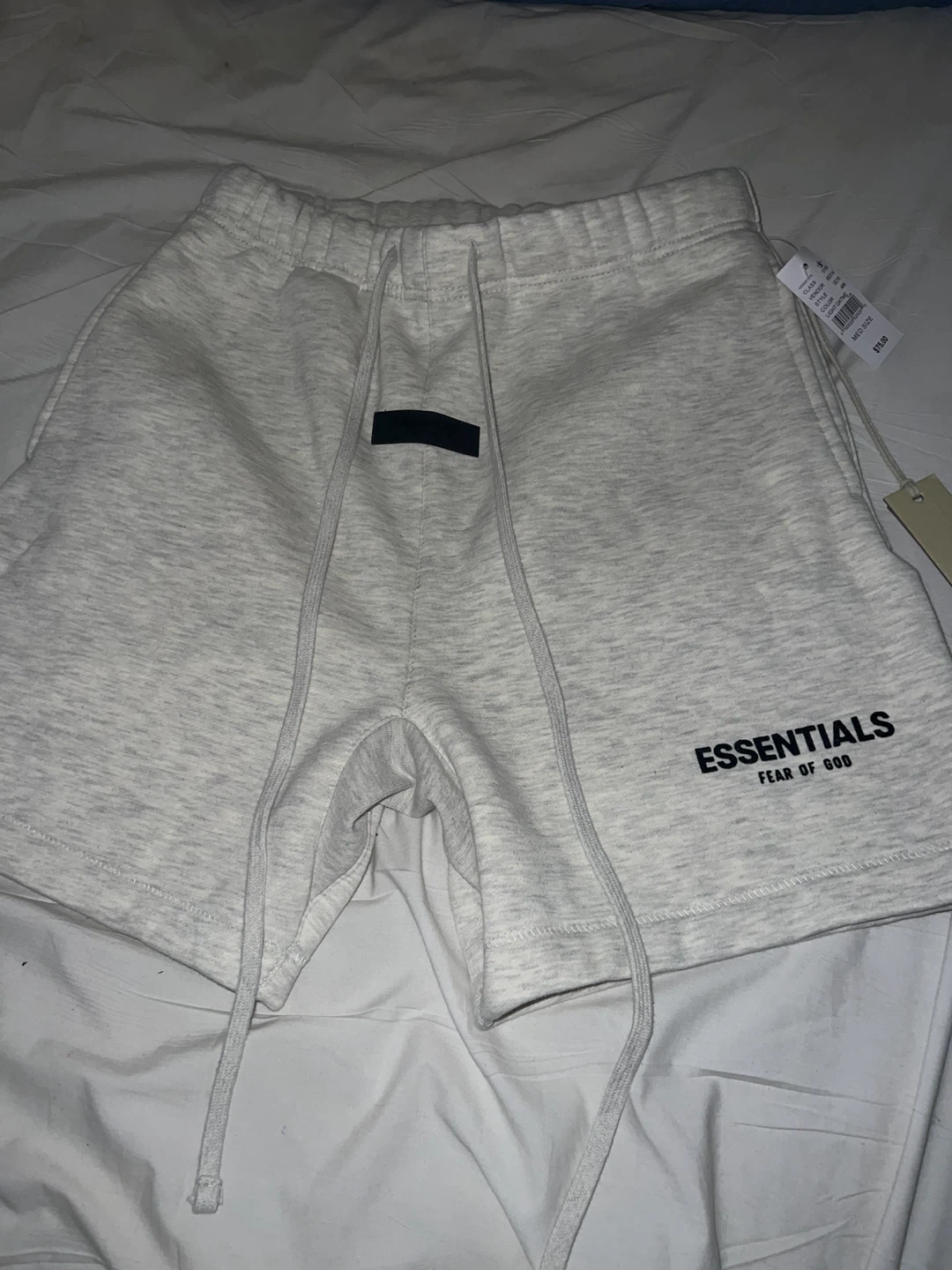 Essentials Fear of God Light Oatmeal Sweat Shorts