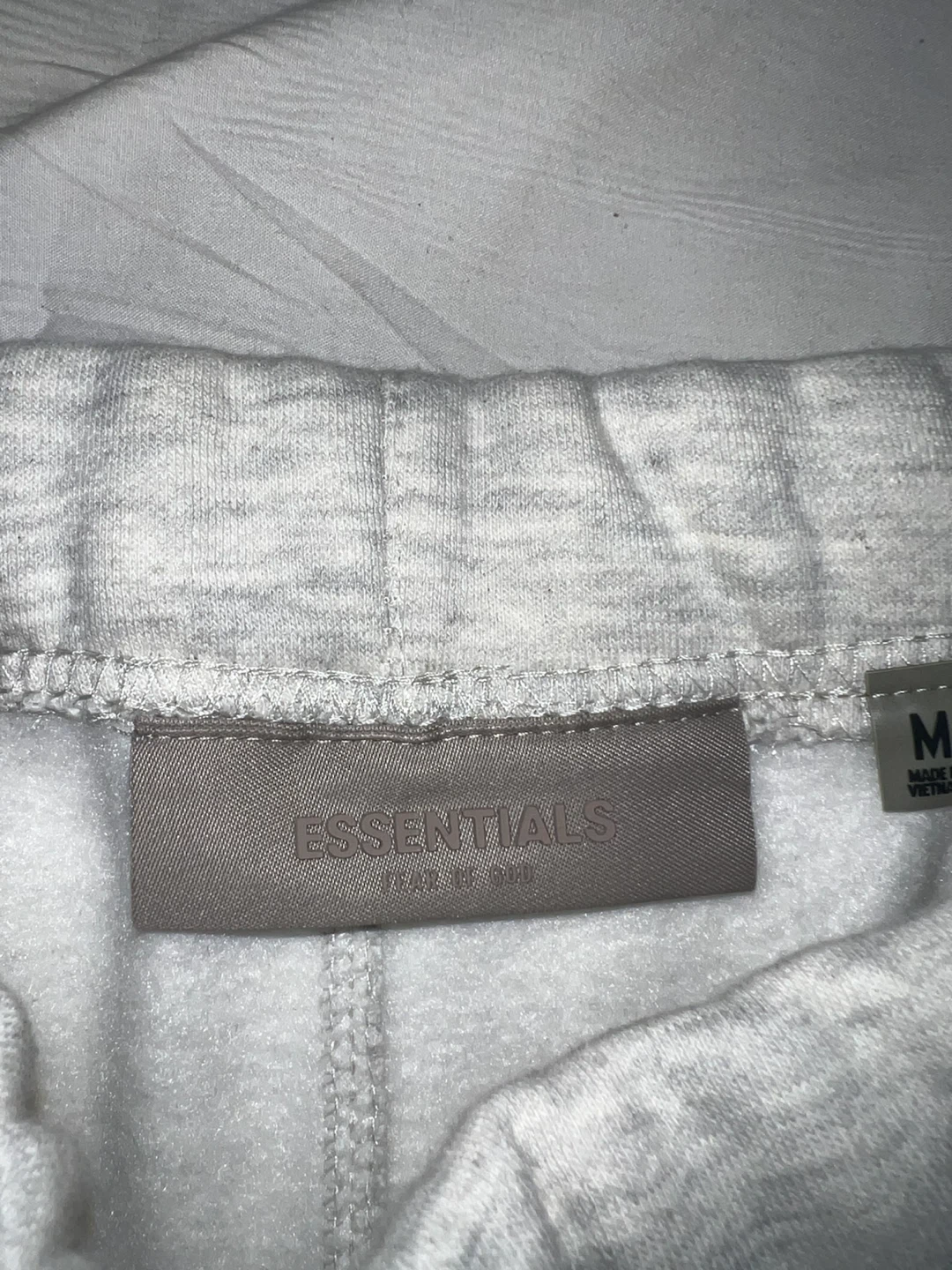 Essentials Fear of God Light Oatmeal Sweat Shorts - photo 3