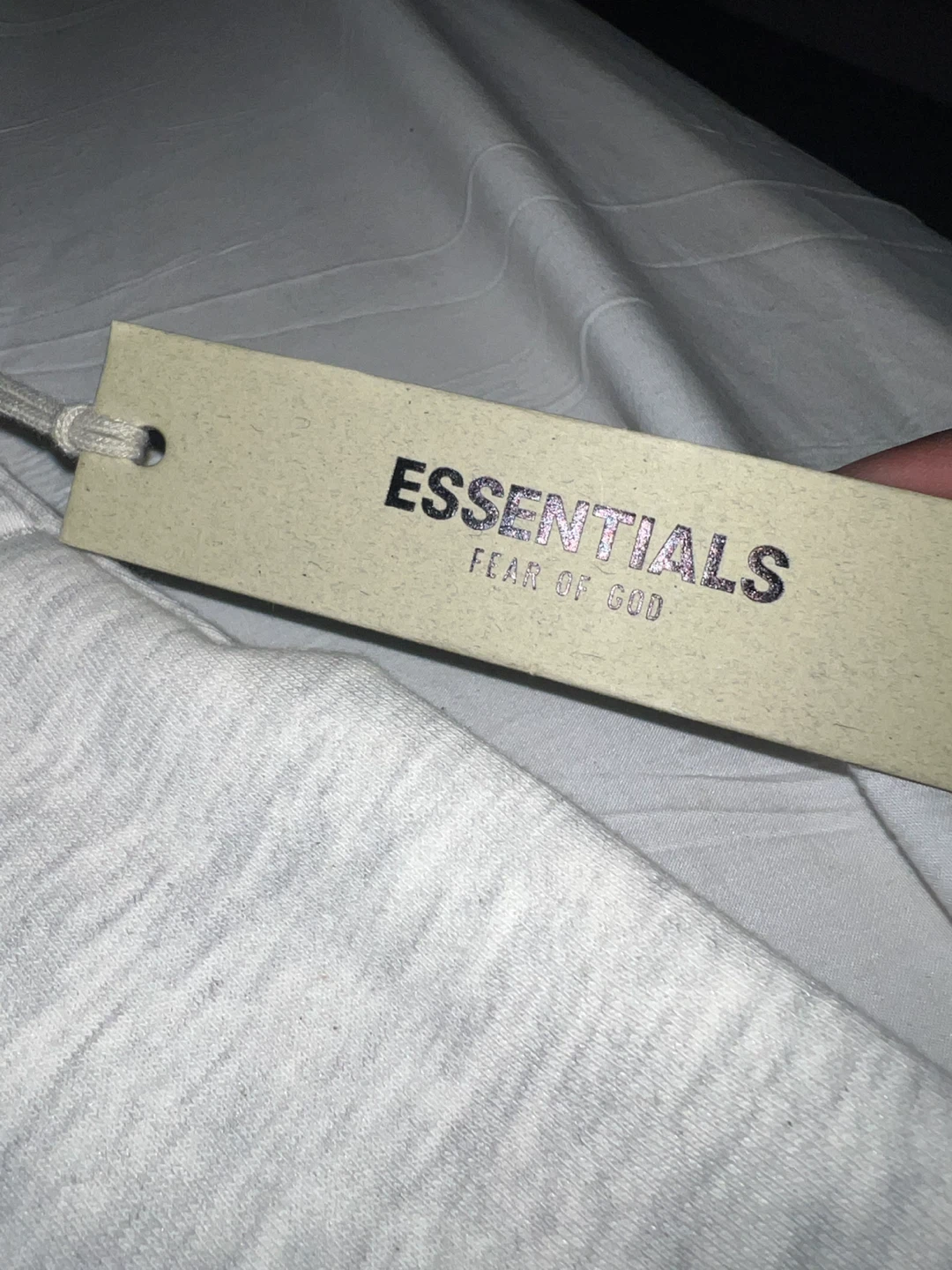 Essentials Fear of God Light Oatmeal Sweat Shorts - photo 4