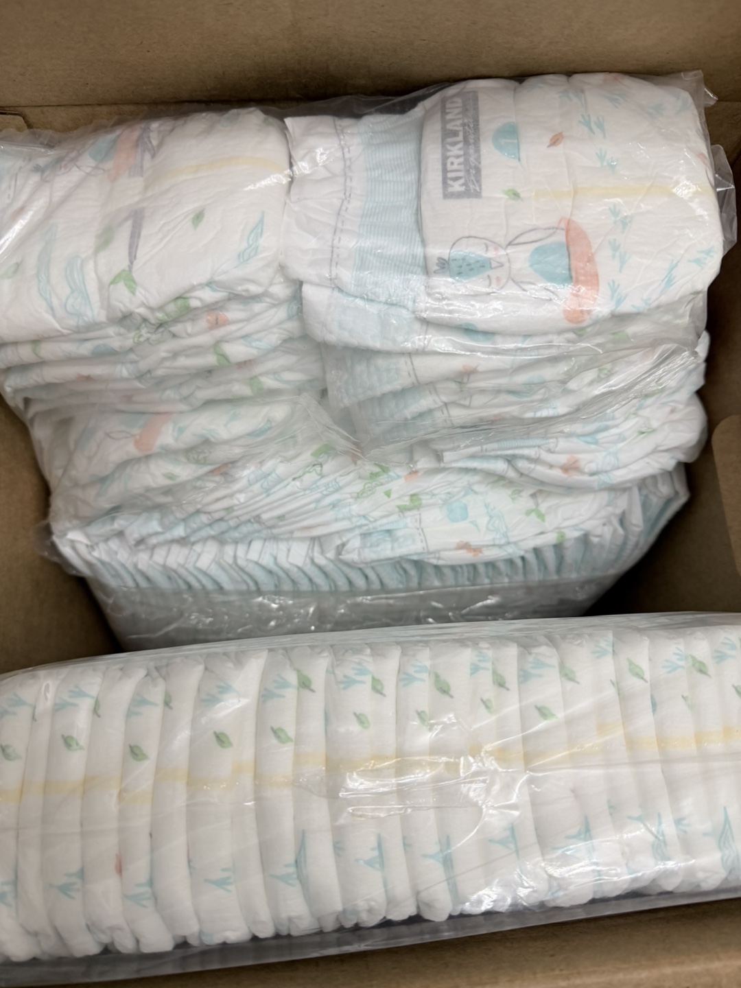 Kirkland size 1 Diapers 2/3 full - photo 2