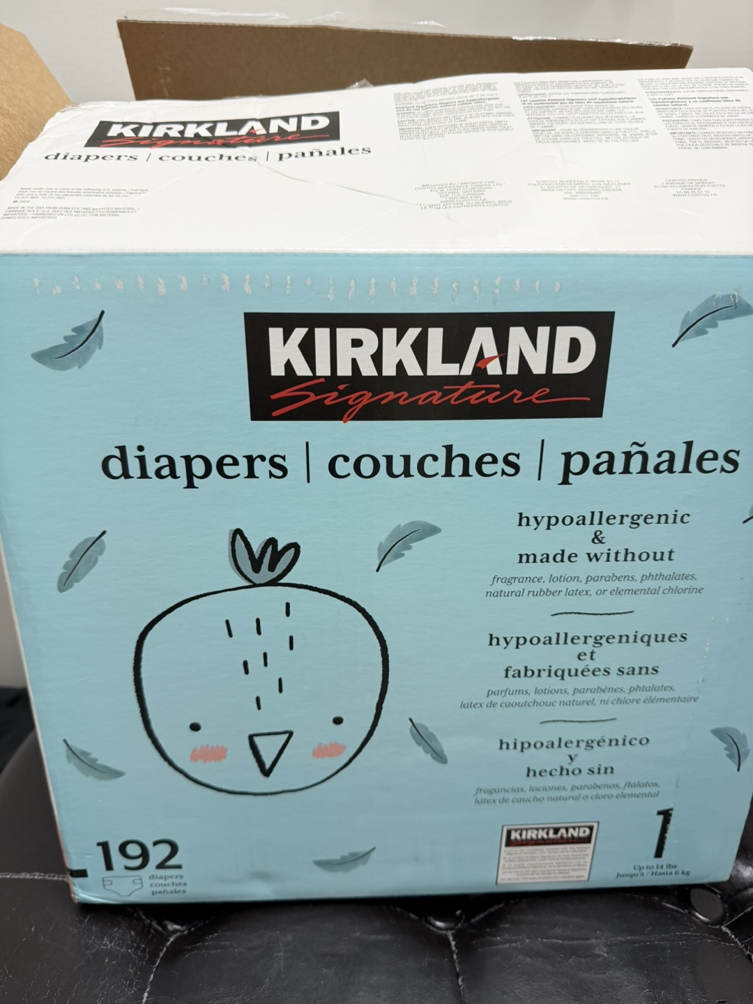Kirkland size 1 Diapers 2/3 full - photo 3