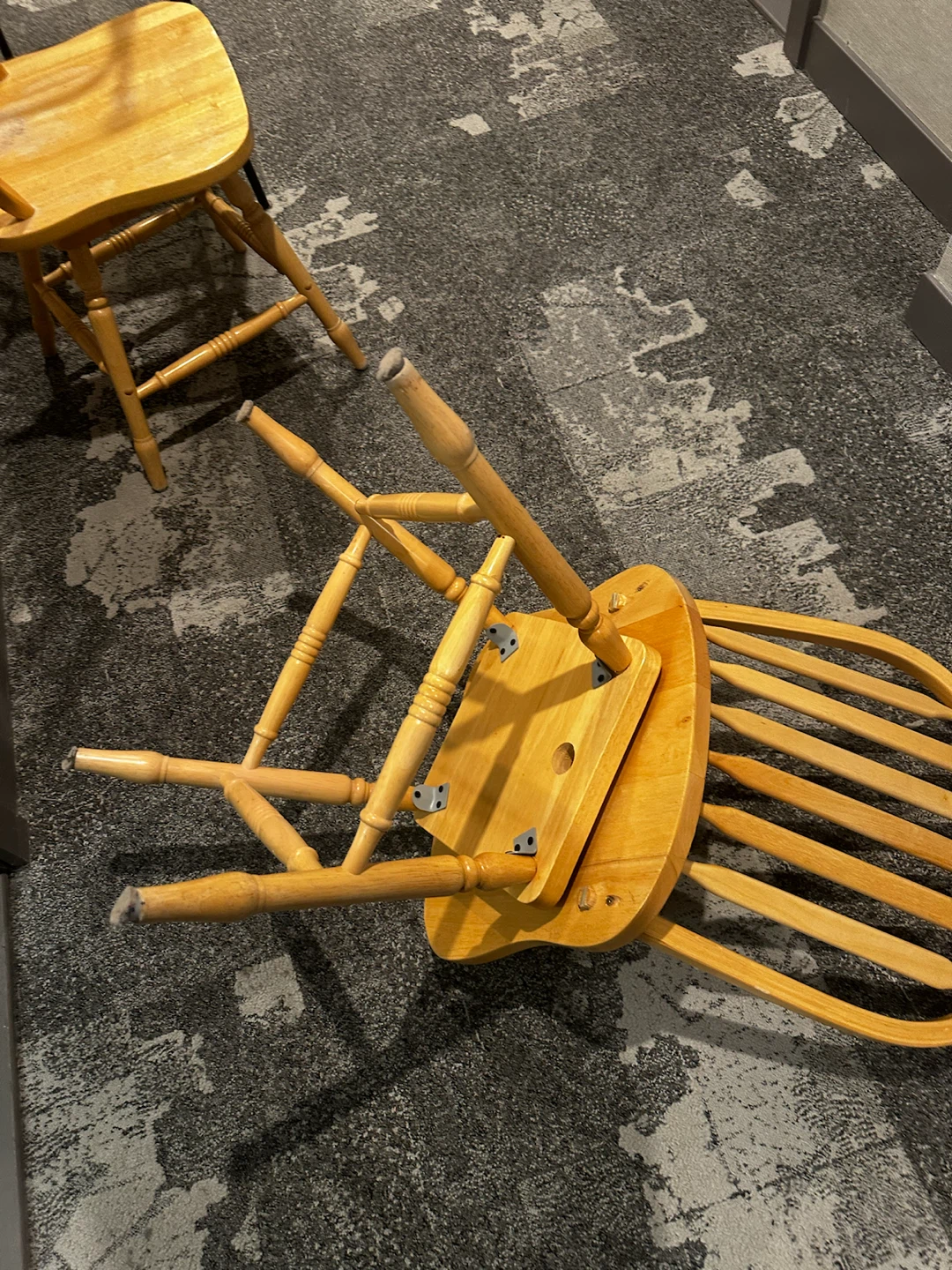 Wooden Dining Chairs (2) - Natural Finish - photo 3