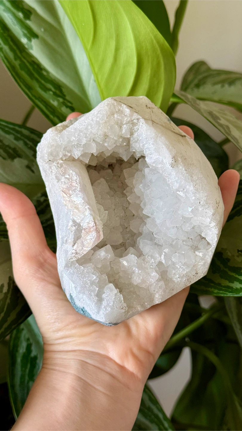 Genuine Tibetan Quartz Crystal Geode Specimen