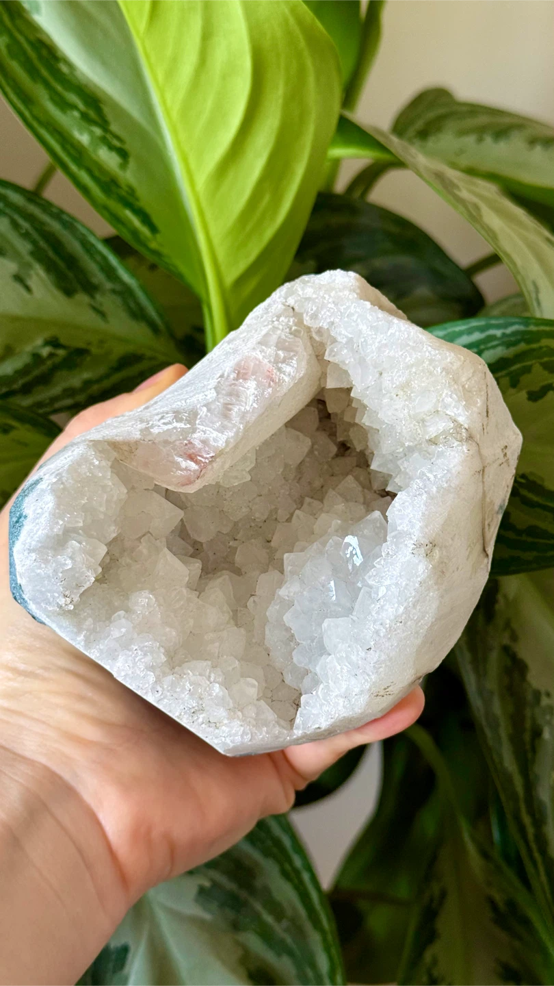 Genuine Tibetan Quartz Crystal Geode Specimen - photo 4