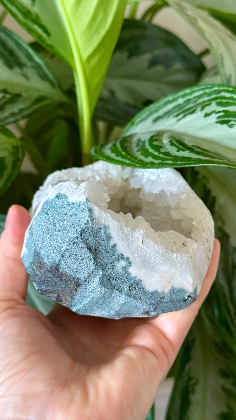 Genuine Tibetan Quartz Crystal Geode Specimen - photo 5