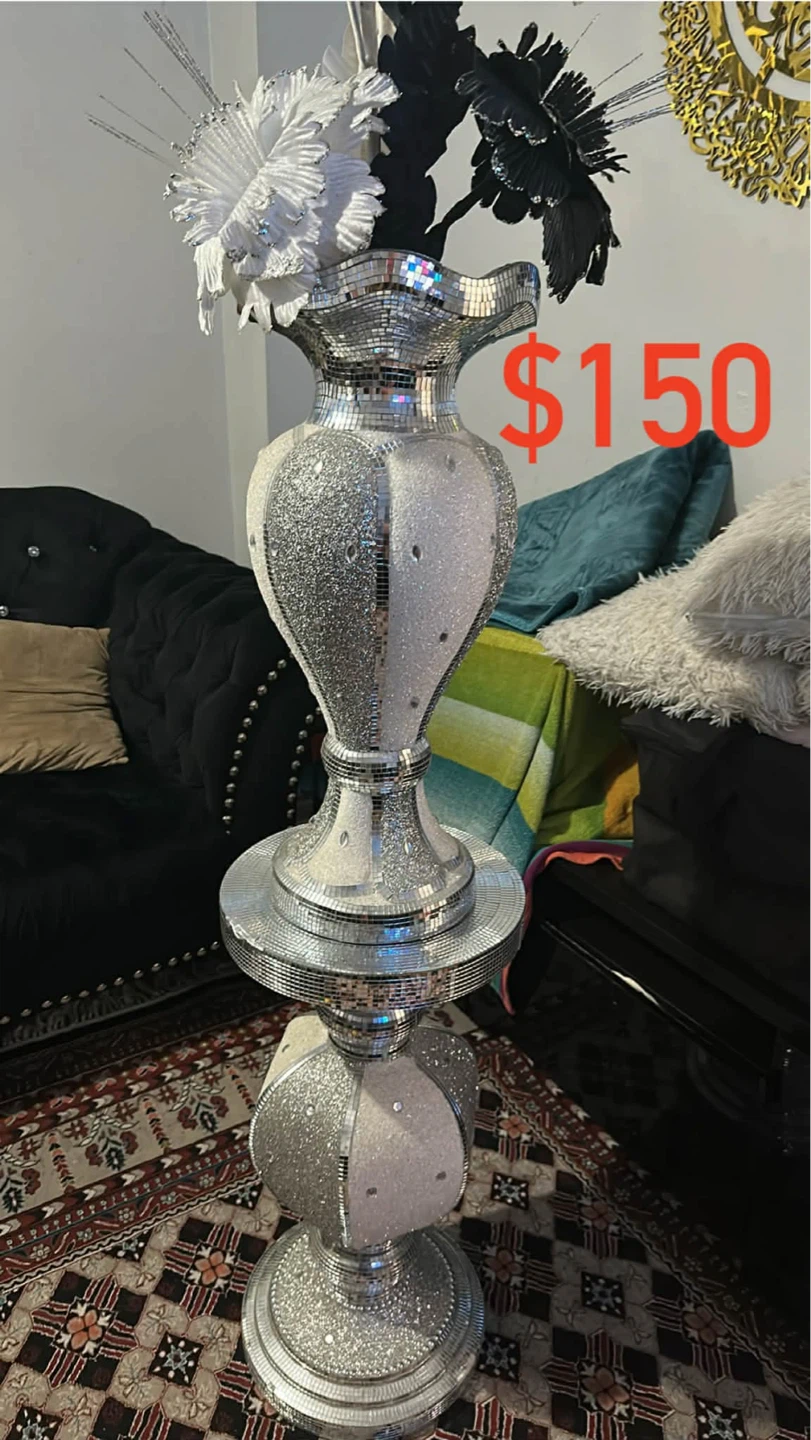 Sparkly Mosaic Floor Vase