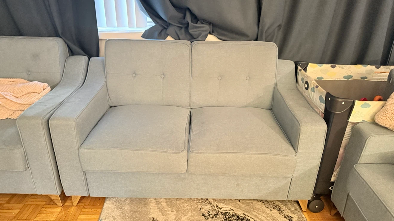 Light Blue Loveseat, 3seater & 2seater - photo 2