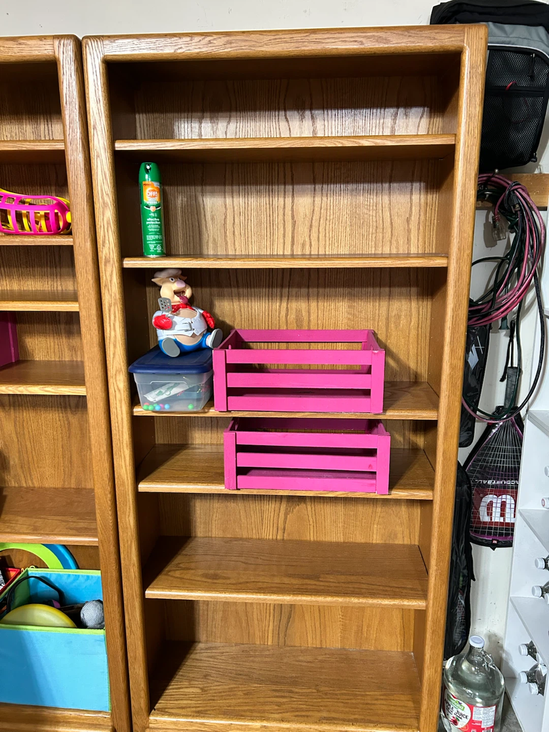 Wooden Bookshelf Set