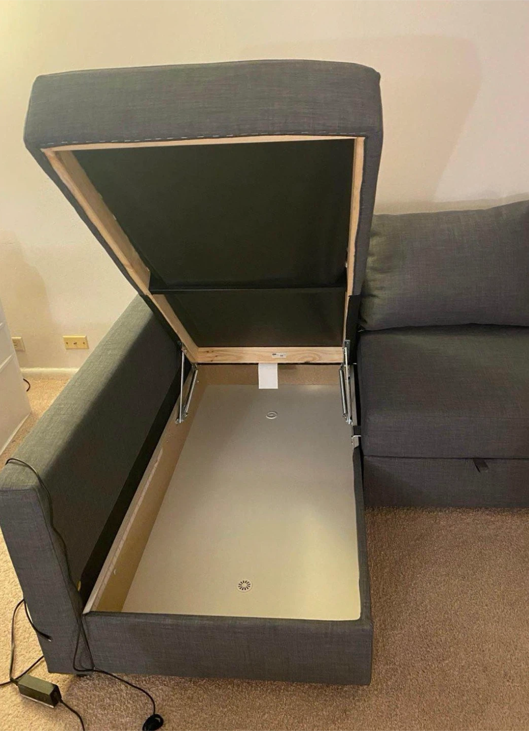IKEA FRIHETEN Sleeper Sofa with Storage Chaise - Grey - photo 4