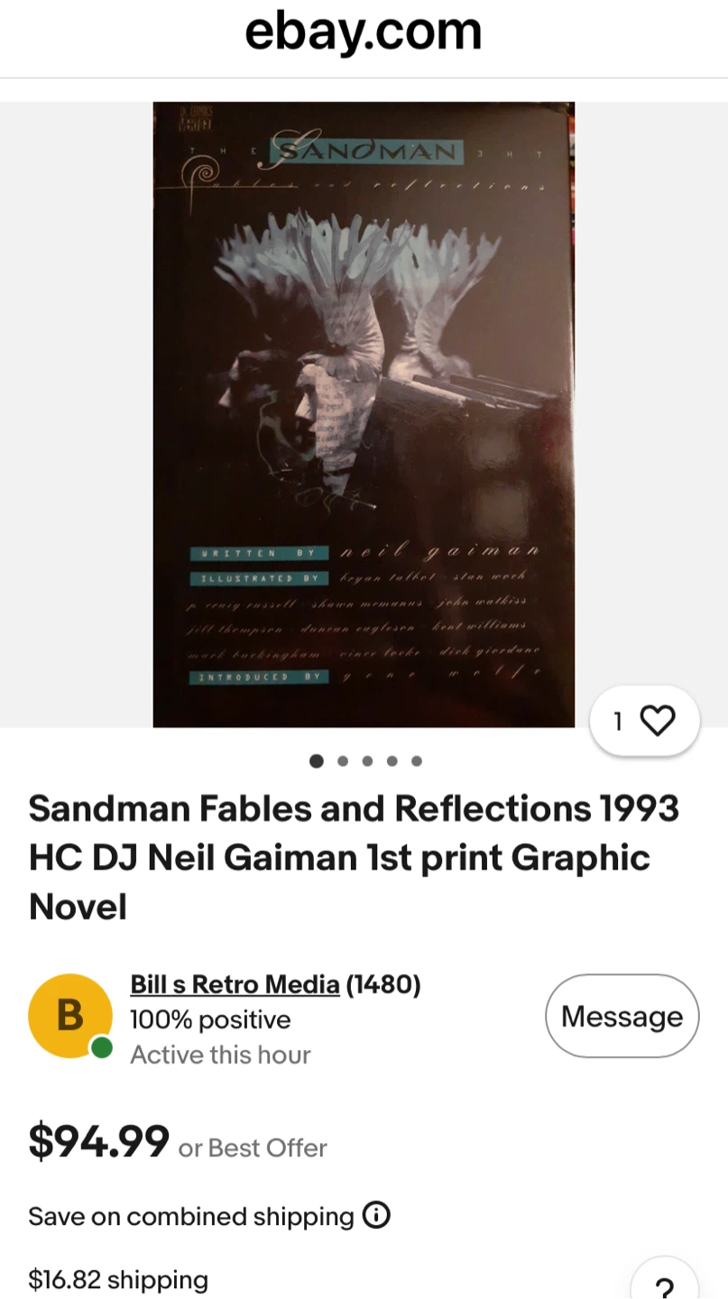 Sandman Vol. 1 Graphic Novel - selling retail! - photo 2