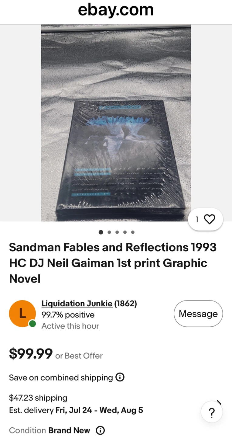 Sandman Vol. 1 Graphic Novel - selling retail! - photo 4