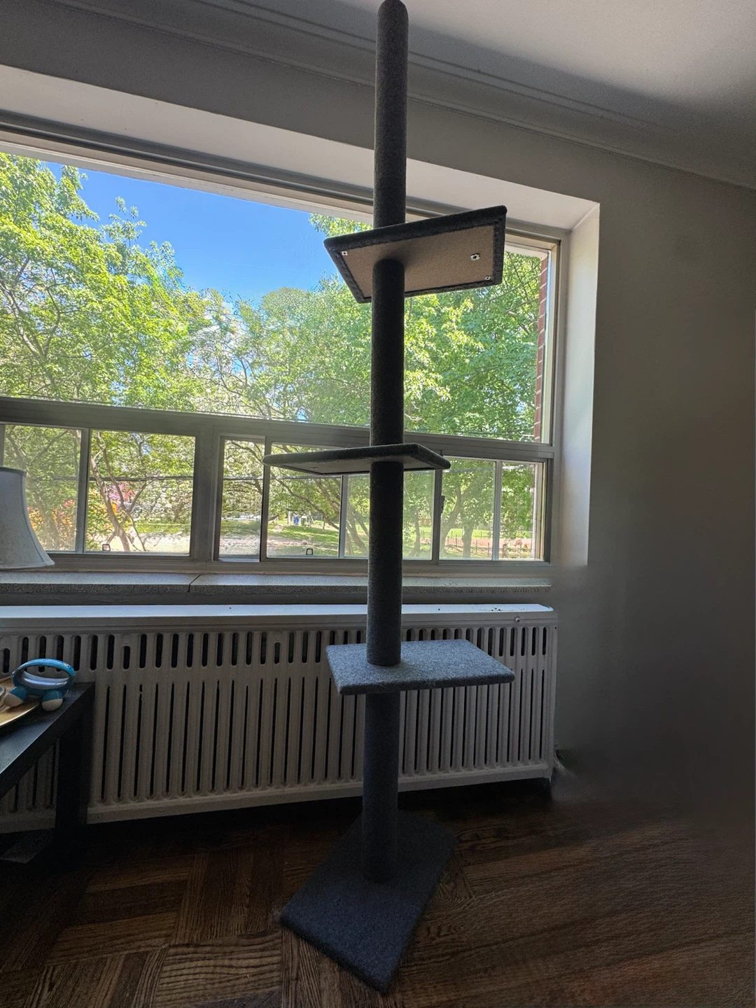 Grey Cat Tree with Multiple Levels