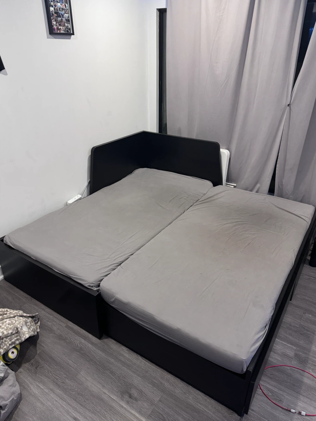 MOVING OUT SAL3!!! ikea - black double twin bed frame - photo 4