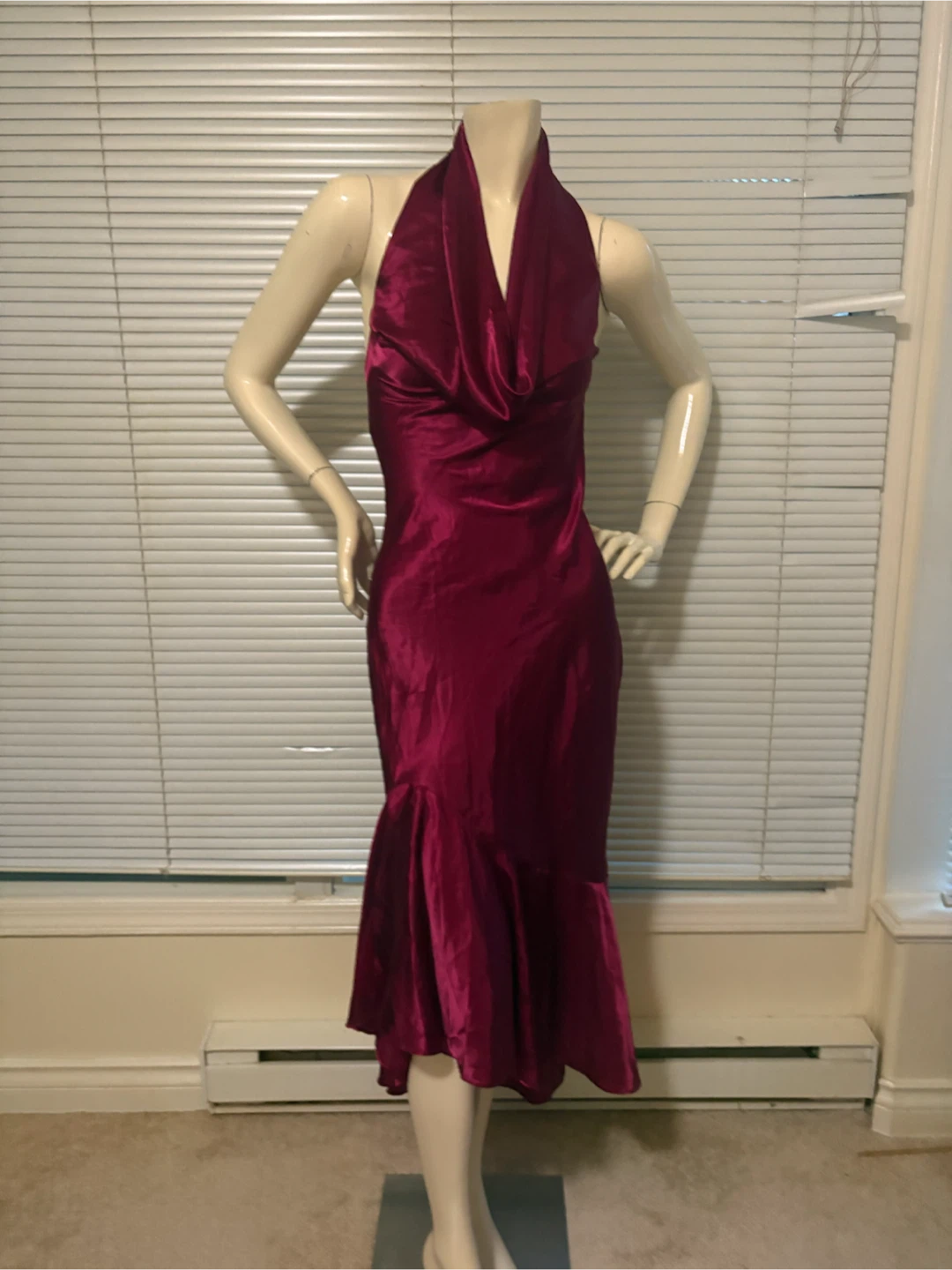 La Vie En Rose Satin Dress