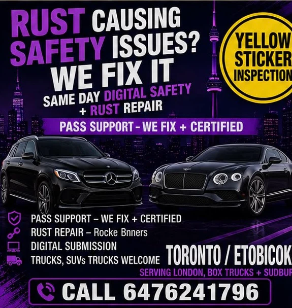 Vehicle Safety Inspection and Rust Repair Services