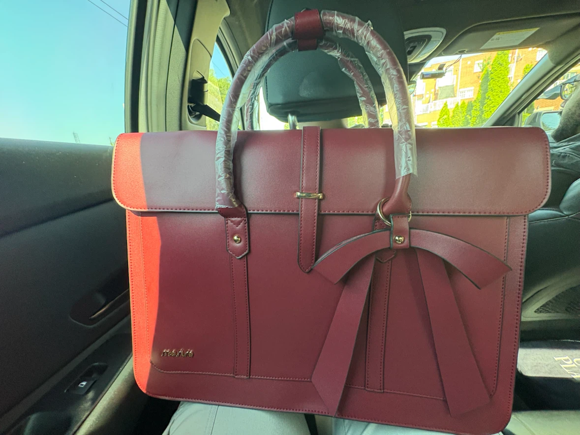 Morizo Wine Red Laptop Bag - 17.3 inch