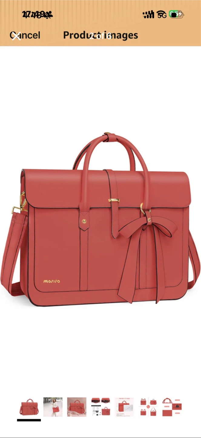 Morizo Wine Red Laptop Bag - 17.3 inch - photo 4