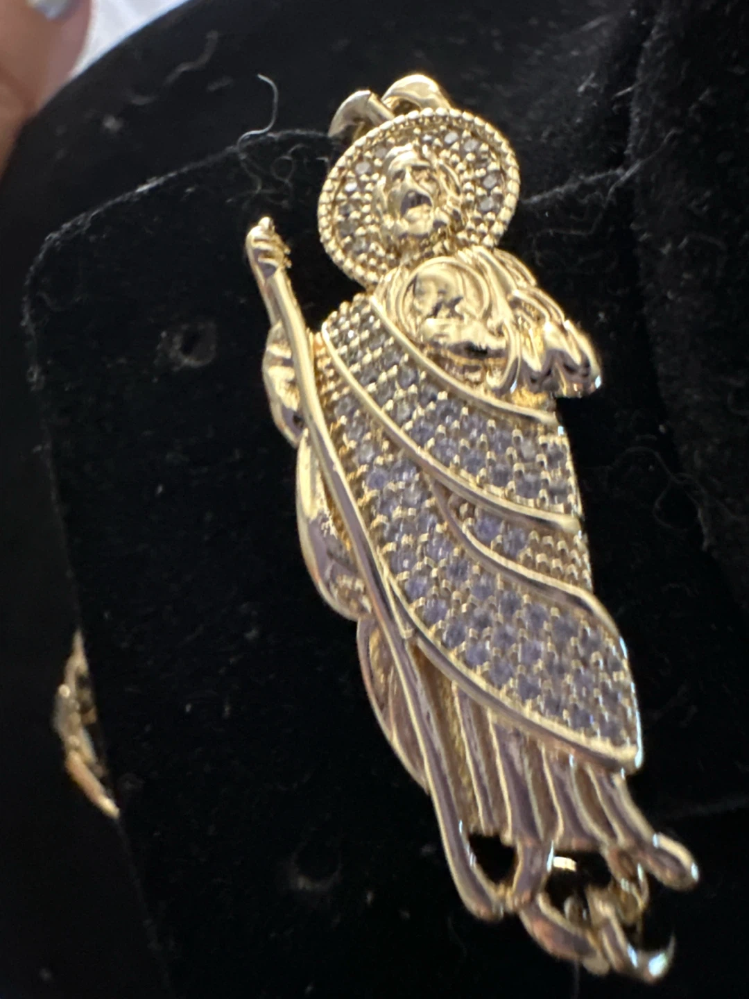 Gold-laminated San Jude bracelet with religious figure - photo 2