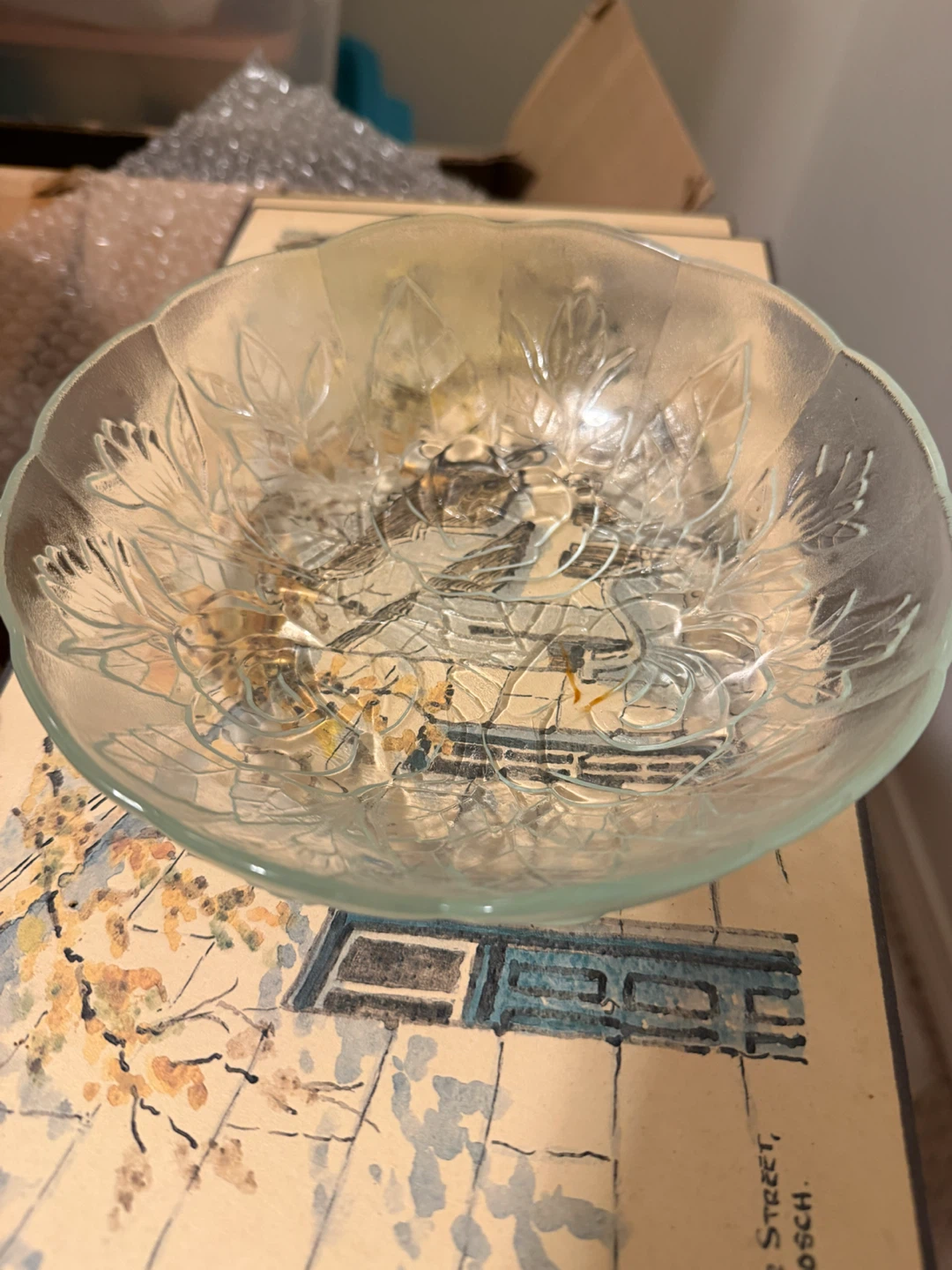 7 sets of Glass Decorative Bowl and Plate Set