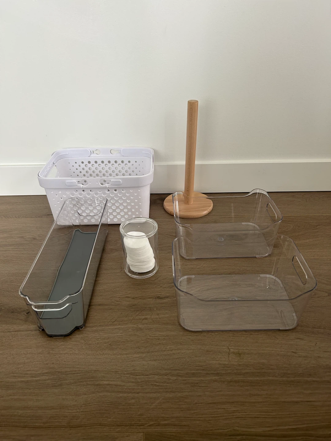 Home Organization Bundle - Clear Bins, Basket & Holder - photo 2
