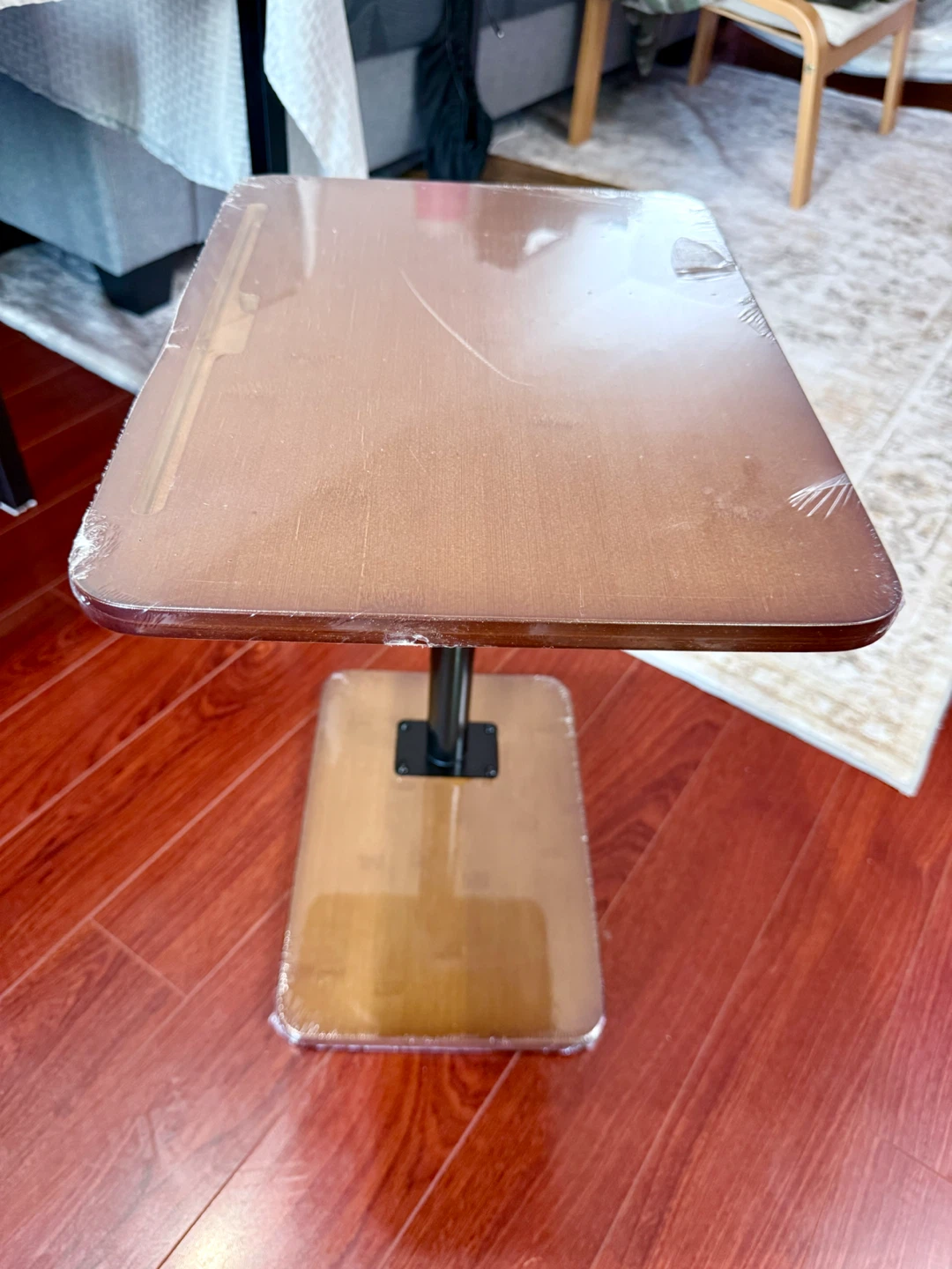 Adjustable Height C Shaped Side Table - photo 3